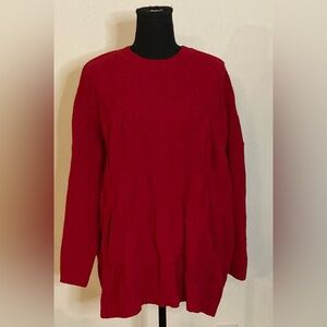 J.Jill- Red long sleeve winter‎ Sweater size large